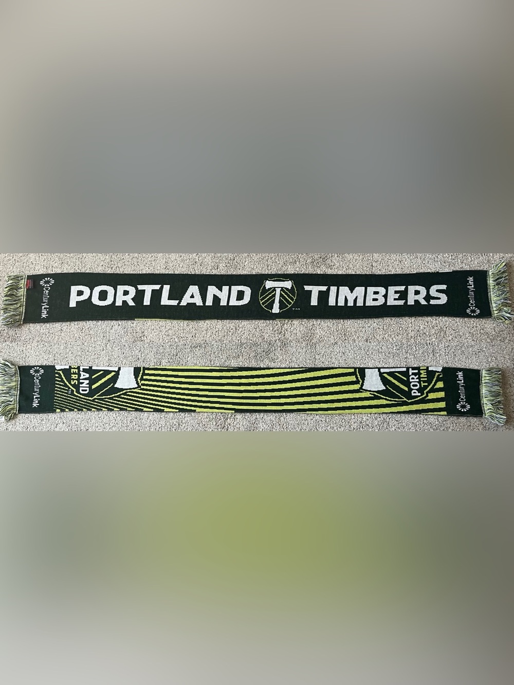 Portland Timbers CenturyLink Split Half Logo Soccer Scarf